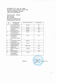 Паспорт на щебінь №3 від 27.01.2015 р.